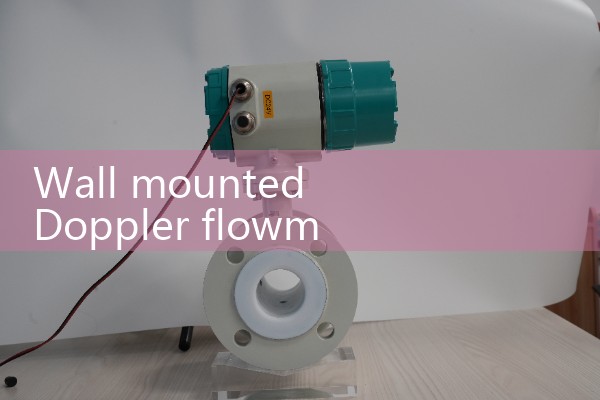 Wall mounted Doppler flowmeter