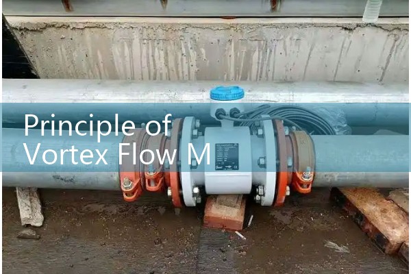 The principle of vortex flowmeter