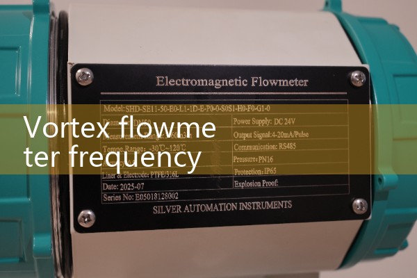 Vortex flowmeter frequency