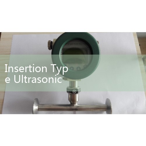 Insertion Type Ultrasonic Flow Meter: Aligning Wetted Acoustic Transducers across Large Metal Pipes